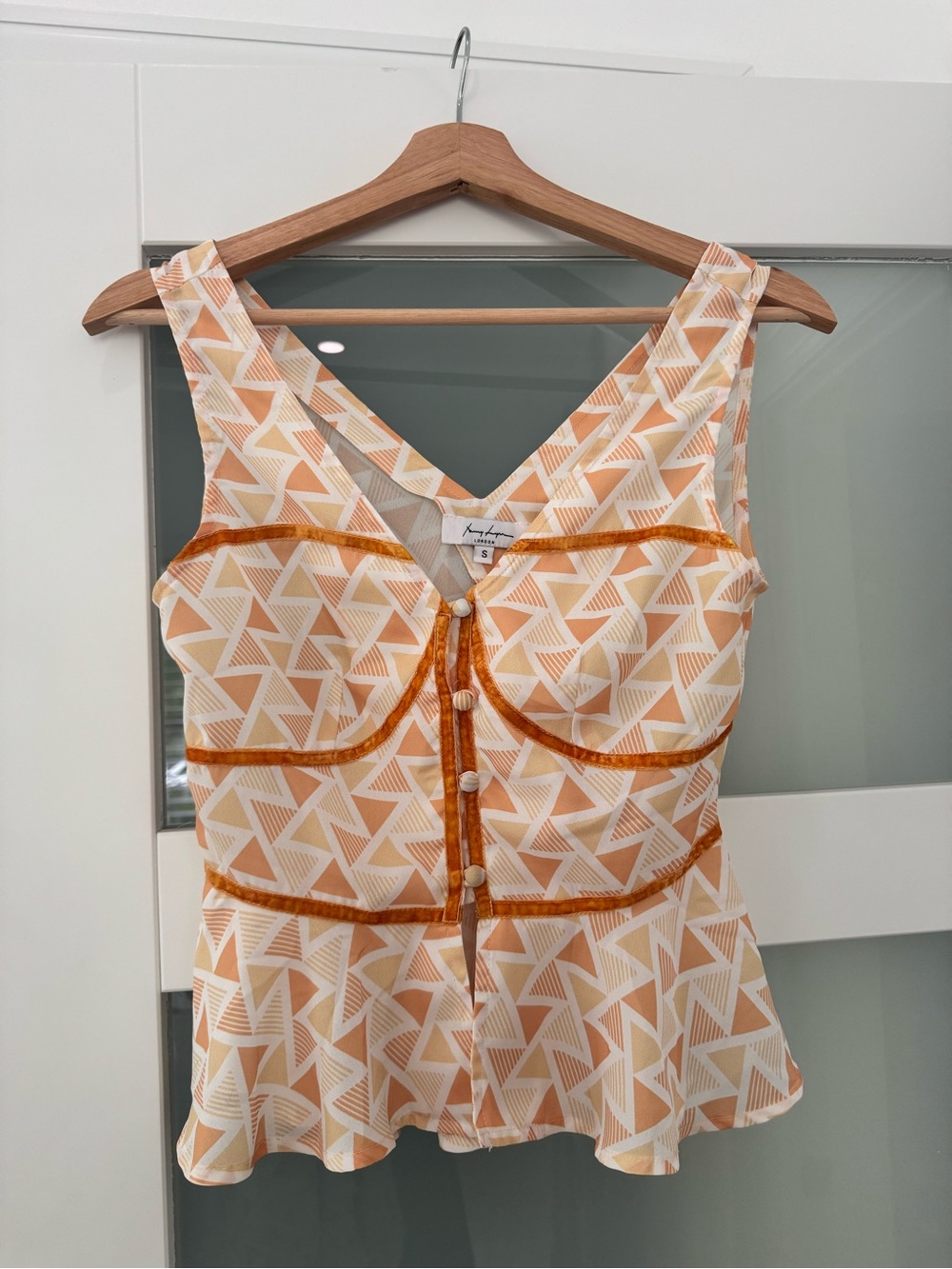 AMYLYNN London Asymmetrical Geometric Ruffle Top & Maxi Skirt Set S - Picture 6 of 15